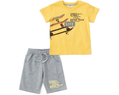 Набір дитячого одягу Breeze зі скейтом (13487-116B-yellow)