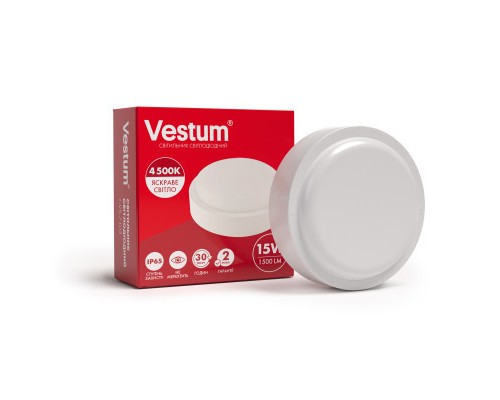 Світильник Vestum LED 15W 4500K 220V (1-VS-7103)