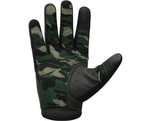 Рукавички для фітнесу RDX T2 Touch Screen Friendly Full Fingerf Army Green M (WGA-T2FA-M)
