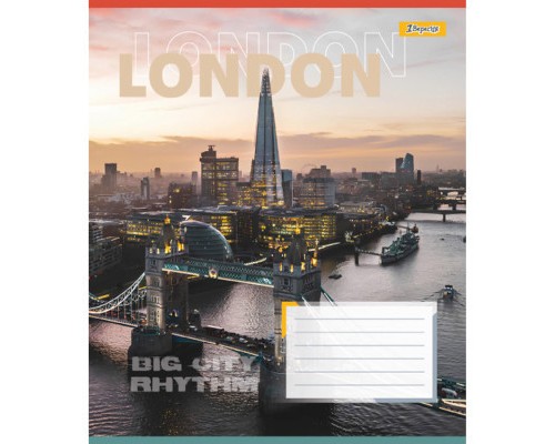 Зошит 1 вересня А5 1В Cityes rhythm 36 аркушів клітинка (767324)