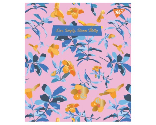 Зошит Yes А5 Wild Bloom 18 аркушів клітинка (765198)