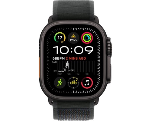 Смарт-годинник Apple Watch Ultra 2 2024 GPS + Cellular 49mm Black Titanium Case with Black Trail Loop - M/L (MX4V3UL/A)