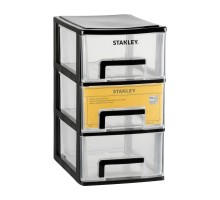Ящик для інструментів Stanley вертикальний з 3-ма висувними відділеннями, пластмасовий, 239x180x302 мм (STST40711-1)