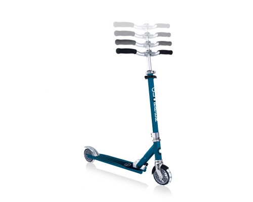 Самокат Globber Flow Element Lights колеса з підсвіткою до 100 кг 5+ Синій (721-300)