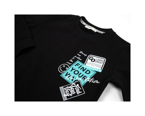 Спортивний костюм дитячий Breeze FIND YOU WAY (20527-128B-black)