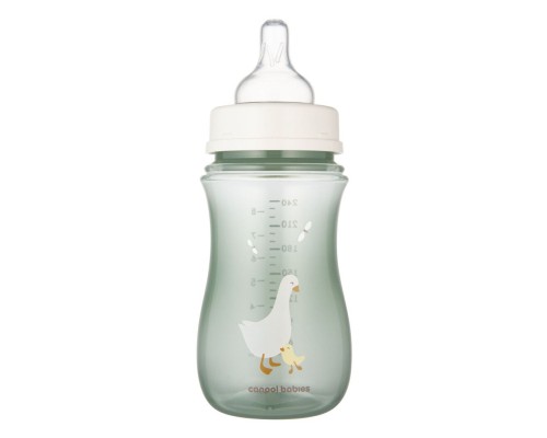 Пляшечка для годування Canpol babies Easystart - Гуси антиколікова з широким отвором 300 мл (35/246)