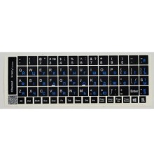 Наклейка на клавіатуру BestKey непрозора чорна, 68, синій (BK13BLU/023)