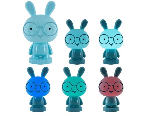 Нічник Kite Світильник LED з акумулятором Bunny, блакитний (K24-490-1-3)