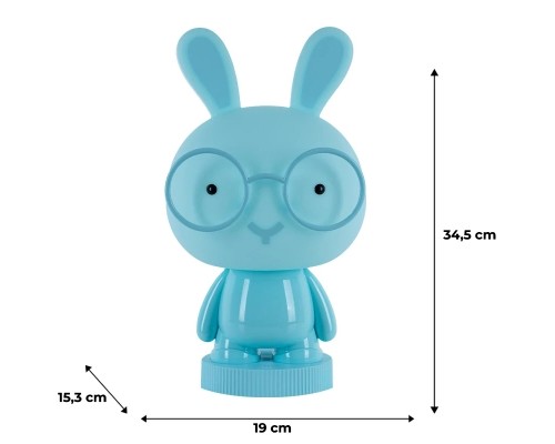 Нічник Kite Світильник LED з акумулятором Bunny, блакитний (K24-490-1-3)