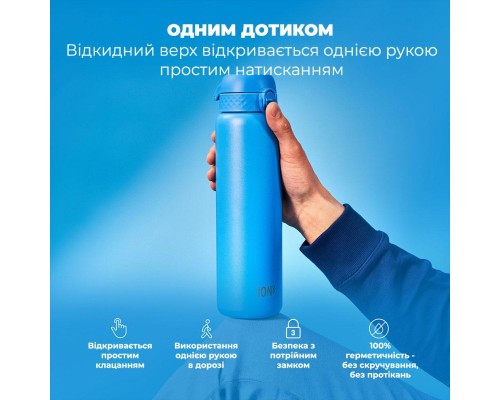 Пляшка для води ION8 OneTouch Vacuum Insulated 920 мл Blue (I8TS1000BLU)