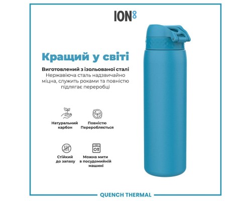 Пляшка для води ION8 OneTouch Vacuum Insulated 920 мл Blue (I8TS1000BLU)