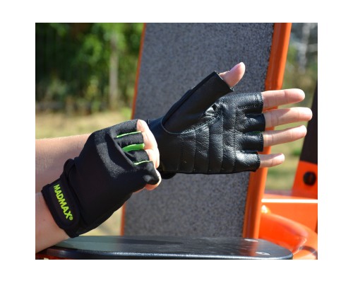 Рукавички для фітнесу MadMax MFG-251 Rainbow Green XS (MFG-251-Green_XS)
