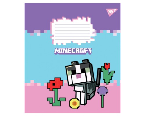 Зошит Yes Minecraft Flowers А5 18 аркушів клітинка (767586)