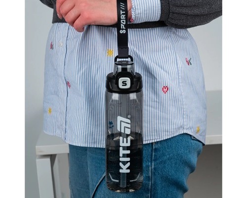 Поїльник-непроливайка Kite 800 мл, чорна (K25-1211-1)