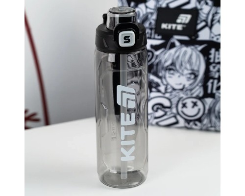 Поїльник-непроливайка Kite 800 мл, чорна (K25-1211-1)