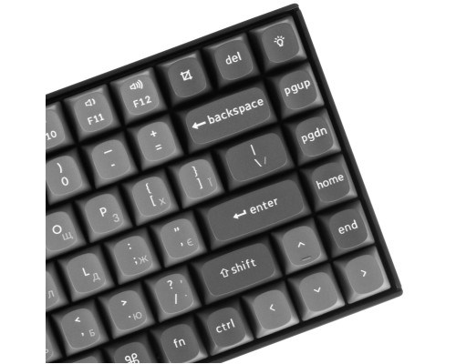 Клавіатура Keychron K2 Max K Super Banana QMK Wireless/Bluetooth/USB-А UA Black (K2M-C4-UA)