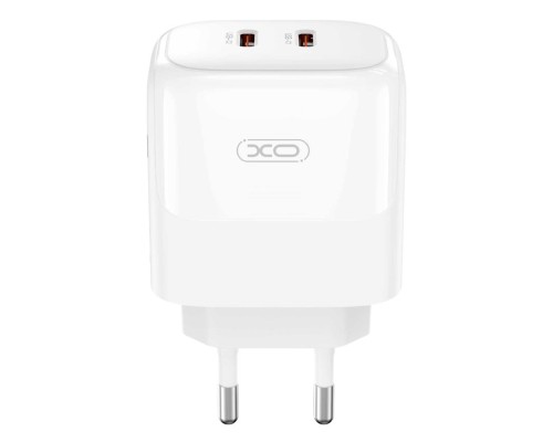 Зарядний пристрій XO L140 35W 2xUSB-C PD White (L140_White)