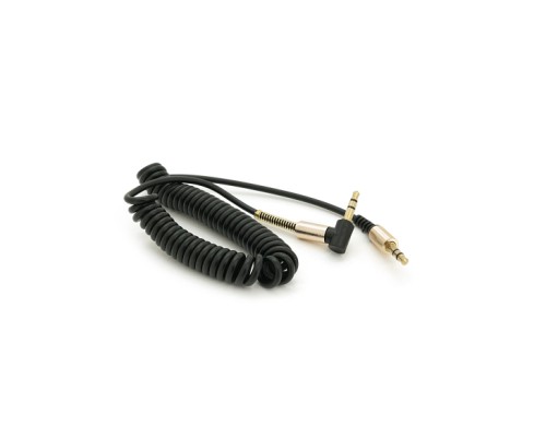 Кабель мультимедійний 3.5mm M to 3.5mm M 1.5m 90° corner black Voltronic (YT-AUXSGJ(M)/(M)-1.5-B)