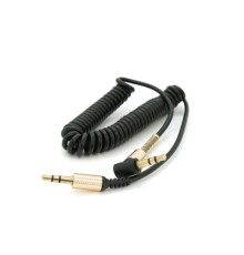 Кабель мультимедійний 3.5mm M to 3.5mm M 1.5m 90° corner black Voltronic (YT-AUXSGJ(M)/(M)-1.5-B)