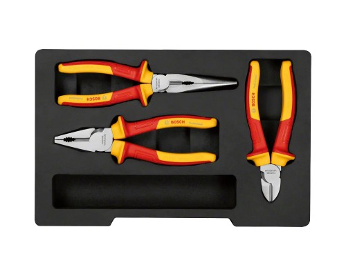 Набір інструментів Bosch Professional шарнірно-губцевих, 3 шт, VDE (1.600.A02.NG0)