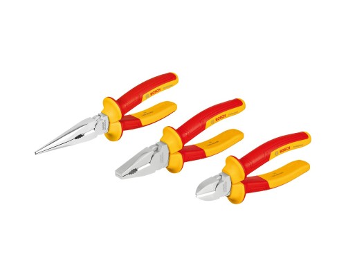 Набір інструментів Bosch Professional шарнірно-губцевих, 3 шт, VDE (1.600.A02.NG0)