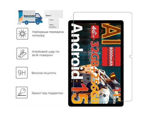 Скло захисне BeCover Doogee Tab G6 / G6 Plus 11.0