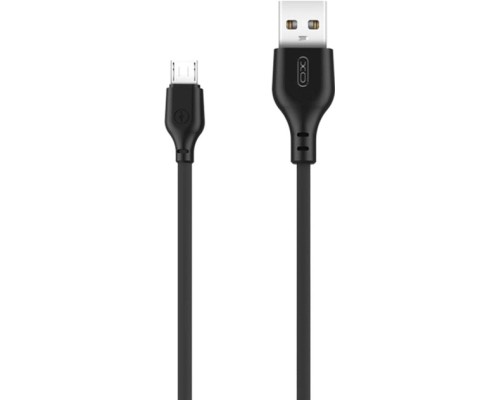 Дата кабель USB 2.0 AM to Micro 5P 2.0m 2.1A black XO (XO-NB103-BK)