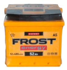 Акумулятор автомобільний FROST ENERGY 52Ah (+/-)