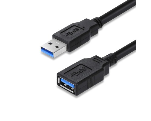 Дата кабель USB 3.0 AM/AF 1.8m black ColorWay (CW-CBUF075-BK)