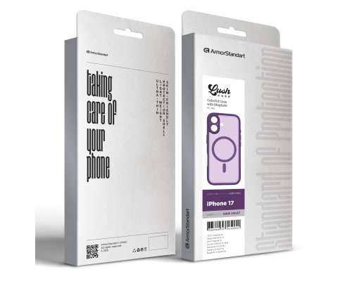 Чохол до мобільного телефона Armorstandart Lush MagCase Apple iPhone 17 Dark Violet (ARM87482)