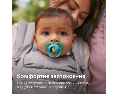 Пустушка Philips AVENT Ultra Air 6-18 місяців 2 шт, зелено-блакитна (SCF087/11)