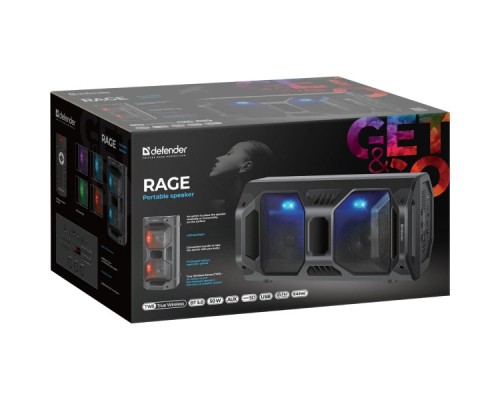 Акустична система Defender Rage Black (65109)