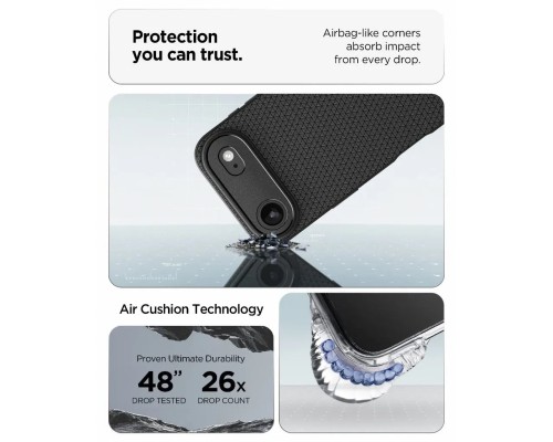 Чохол до мобільного телефона Spigen Liquid Air iPhone 17 Air Matte Black (ACS10302)