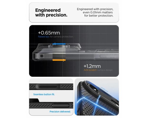 Чохол до мобільного телефона Spigen Liquid Air iPhone 17 Air Matte Black (ACS10302)