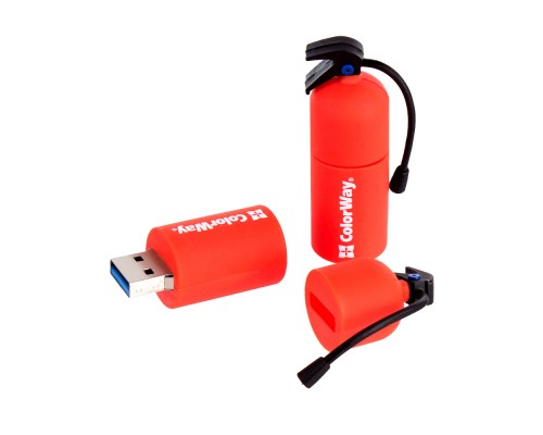 USB флеш накопичувач ColorWay Fire 64 GB USB 3.0 Red (CW-USBFE64) 