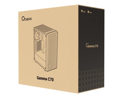 Корпус OCYPUS GAMMA C70 BK ARGB (GAMMA-C70-BKG400XX-GL)