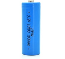 Акумулятор 18500 1000mAh, LiFePO4, TipTop, 3.2V, Blue Vipow (IFR18500-600mAhTT)