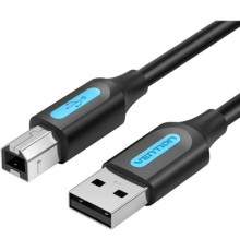 Дата кабель USB 2.0 A Male to B Male Cable 5M Black PVC Type VENTION (COQBJ)