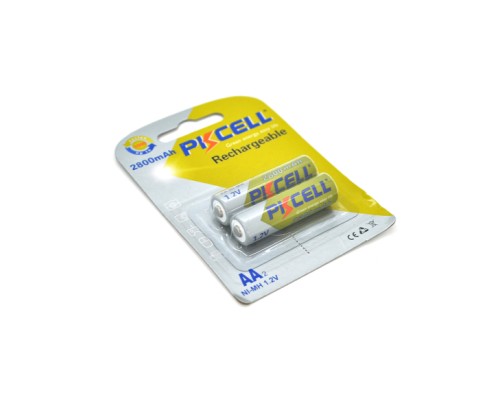 Акумулятор AA R6 2800mAh 1.2V NiMH Rechargeable Battery, 2шт/бл PkCell (PC/AA2800-2B)