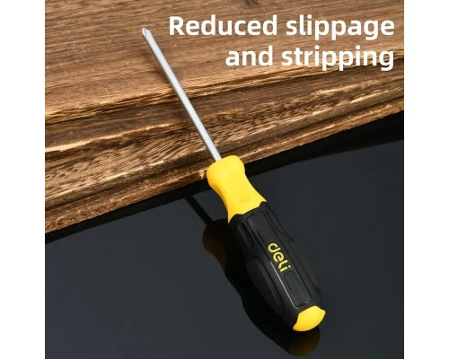 Викрутка Deli PH1 x 75 мм (EDL635075N)