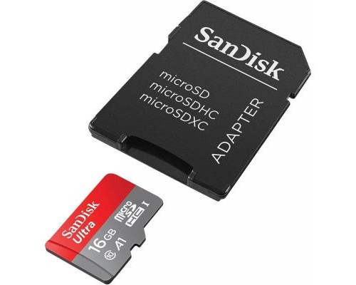 Карта пам'яті SanDisk 16GB microSDHC class 10 UHS-I A1 Ultra (SDSQUAR-016G-GN6IA)