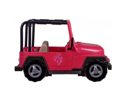 Аксесуар до ляльки Our Generation Розовый джип с черной рамкой (BD37277Z)