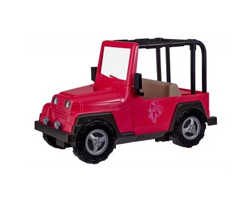 Аксесуар до ляльки Our Generation Розовый джип с черной рамкой (BD37277Z)