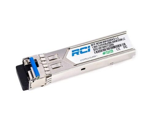 Модуль SFP 1G, 40km, SC, Tx 1550nm RCI (SFP-WDM-SM-0240BD)