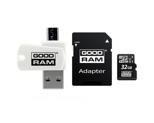 Карта пам'яті Goodram 32GB microSDHC class 10 UHS-I (M1A4-0320R12) Карта пам'яті Goodram 32GB microSDHC class 10 UHS-I (M1A4-0320R12)