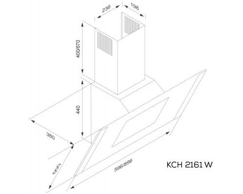Витяжка кухонна Kernau KCH 2161 W