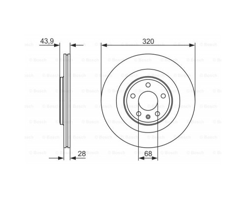 Гальмівний диск Bosch 0 986 479 552