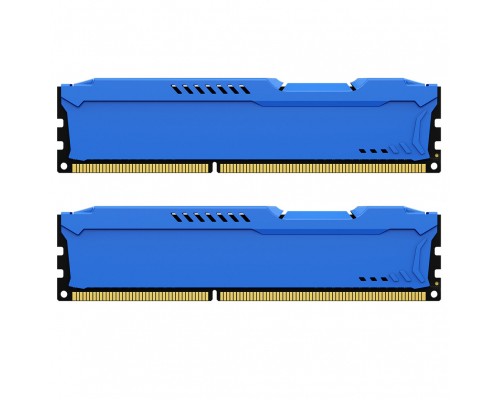 Модуль пам'яті для комп'ютера DDR3 8GB (2x4GB) 1600 MHz Fury Beast Blue Kingston Fury (ex.HyperX) (KF316C10BK2/8)
