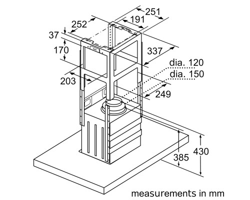 Витяжка кухонна Bosch DIB97IM50