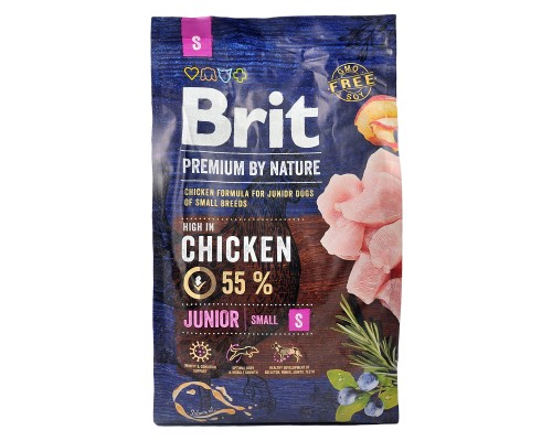 Сухий корм для собак Brit Premium Dog Junior S 3 кг (8595602526260) Сухий корм для собак Brit Premium Dog Junior S 3 кг (8595602526260)